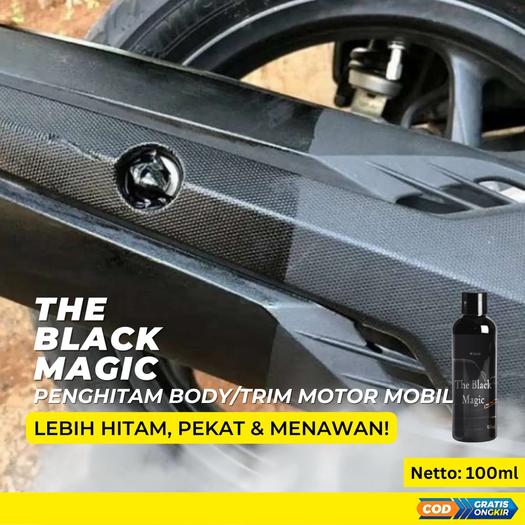 Penghitam Body Motor Mobil Permanen 100ml - Penghitam Dashboard / Trim / Ban Motor Mobil Permanen