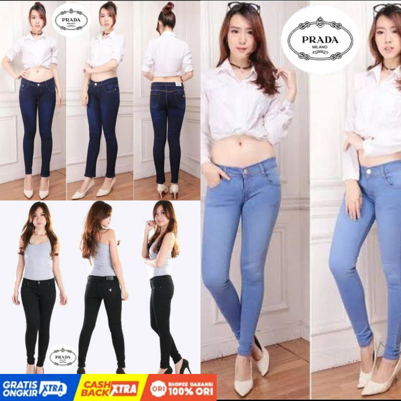 NEW JEANS PRADA MELAR CELANA JEANS WANITA STREET