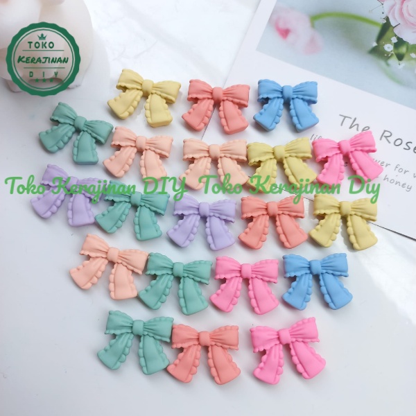 ( 5 Pcs ) Resin Clay Pita Tempel Pastel Lucu