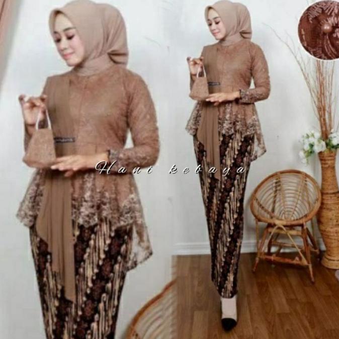 SET KEBAYA MODERN KEBAYA BRUKAT TILE KEBAYA WISUDA KEBAYA SELENDANG