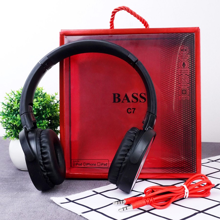 HEADPHONE JBL C-7 HEADPHONE BASS JBL C-7 EARPHONE BASS HEADPHONE SUPER BASS