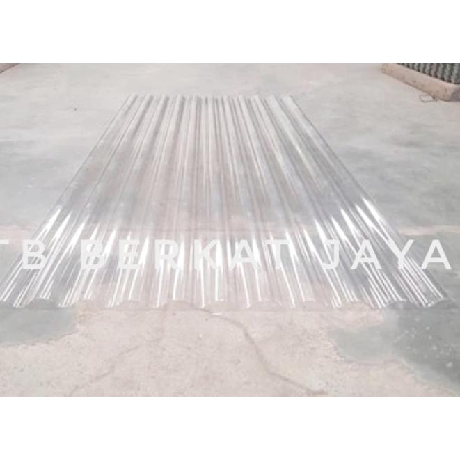 ATAP FIBER GELOMBANG PLASTIK CLEAR BENING LASERTOP 180 CM X 80 CM