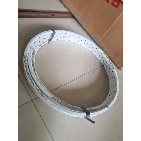 velg sepeda mtb merk sirens 26 inch polygon Lubang 32h hole 32 H warna putih 26inch