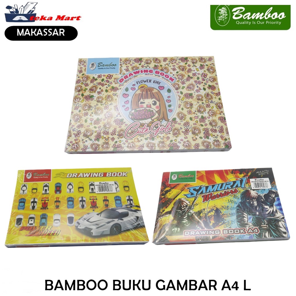 

[PAK/10BK] BAMBOO BUKU GAMBAR A4 L