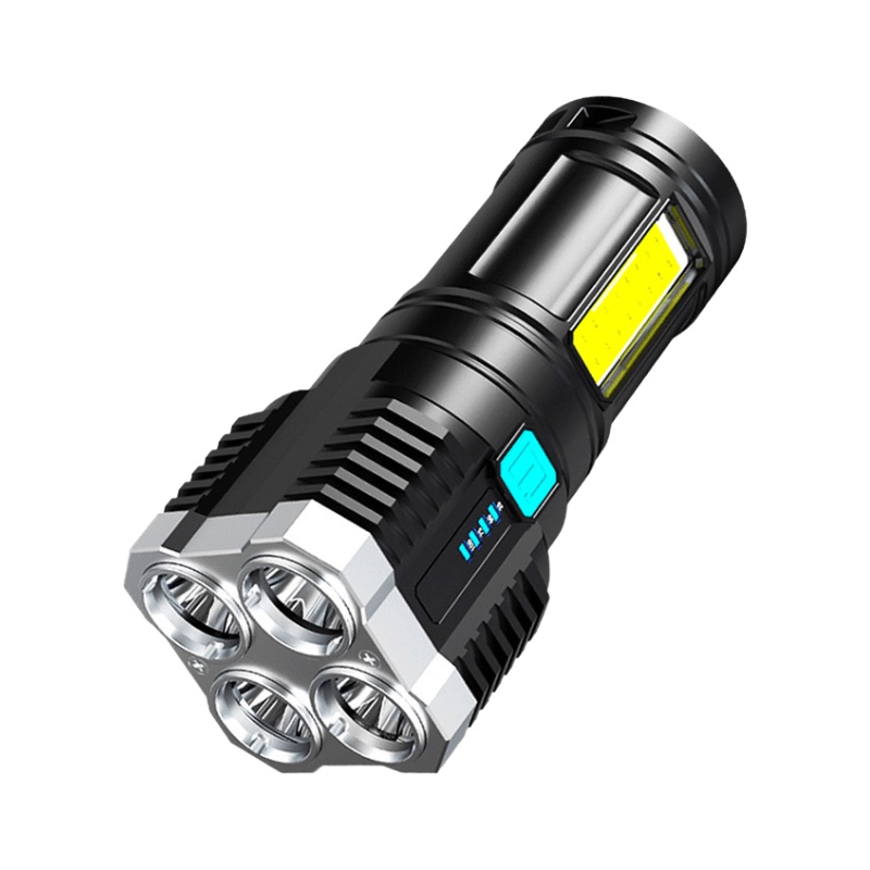 SEVENTEEN SENTER 4 LED COB SENTER 4 MODE JARAK JAUH SUPER TERANG SENTER CAMPING 4 MODE LAMPU SENTER CHARGER USB SENTER BATERAI CAS