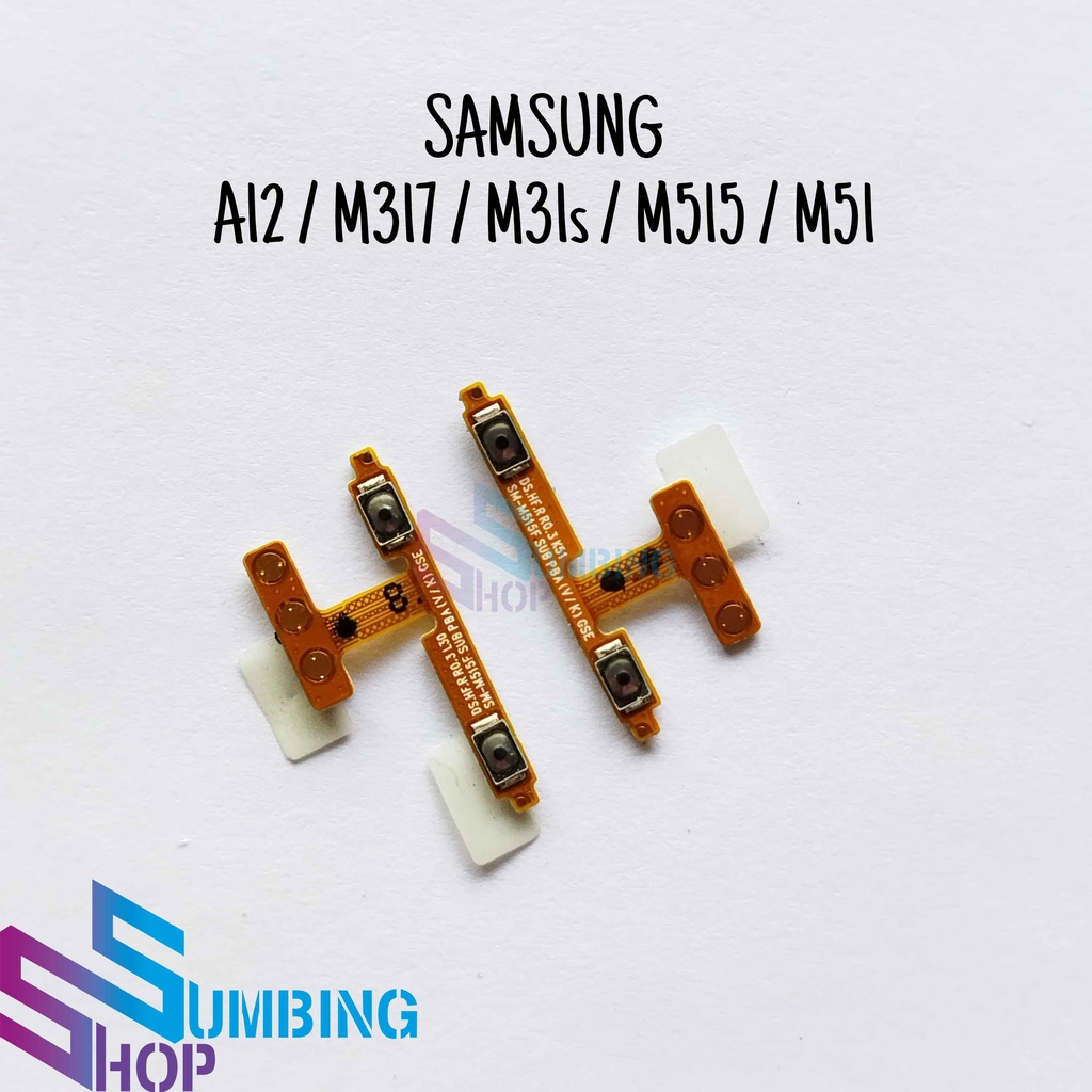 Flexible Samsung A12 A125 M317 M31S M515 M51Tombol Volume Fleksibel Power