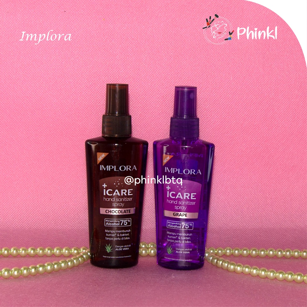 `ღ´ PHINKL `ღ´ Implora hand sanitizer cair spray 100ml membunuh kuman 99% jual rugi