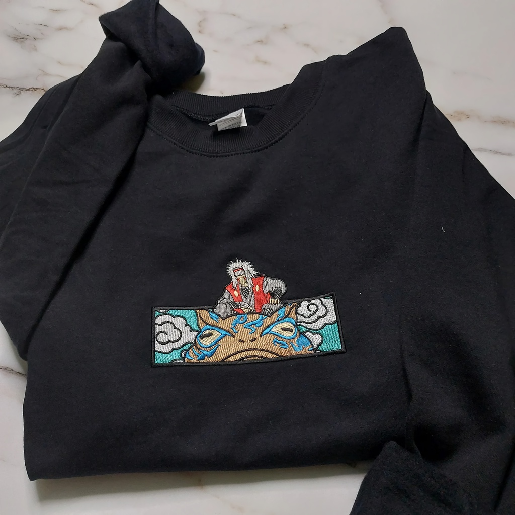 Crewneck Jiraiya Embroidery Anime Manga Naruto Premium Unisex