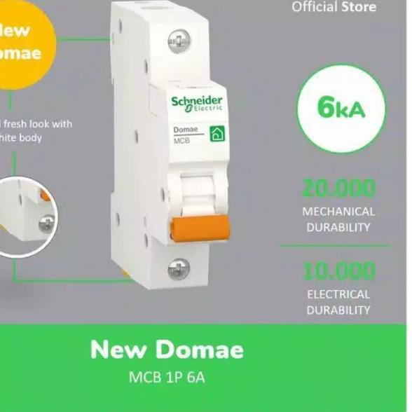 MCB Schneider 6 Ampere / 1 pass