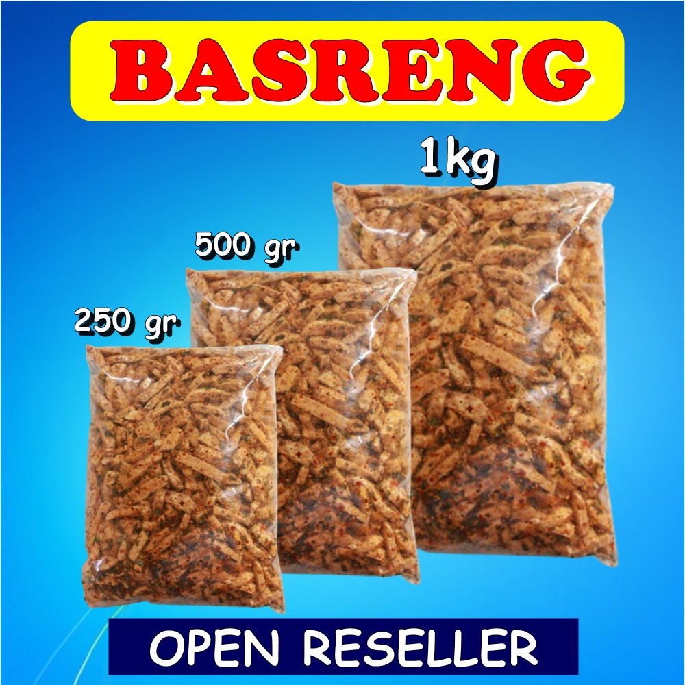 Jual Basreng Daun Jeruk Pedas Daun Jeruk Kemasan 1 Kg 500 Gram 250 Gram 