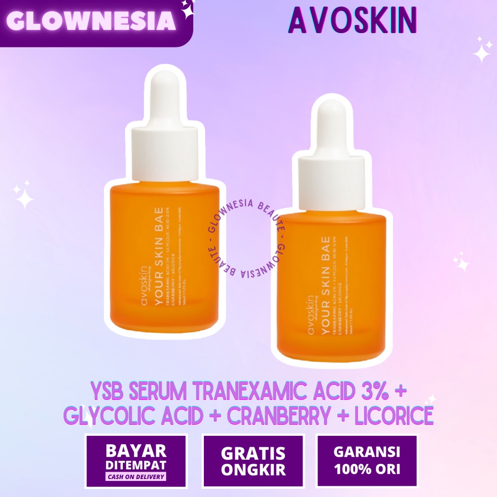 Jual Avoskin Your Skin Bae Serum Tranexamic Acid 3% + Glycolic Acid ...