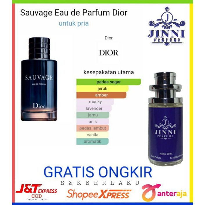 PARFUM PRIA DI SUKAI WANITA AROMA DIOR SAUVAGE TAHAN 12 JAM BERKUALITAS ORIGINAL