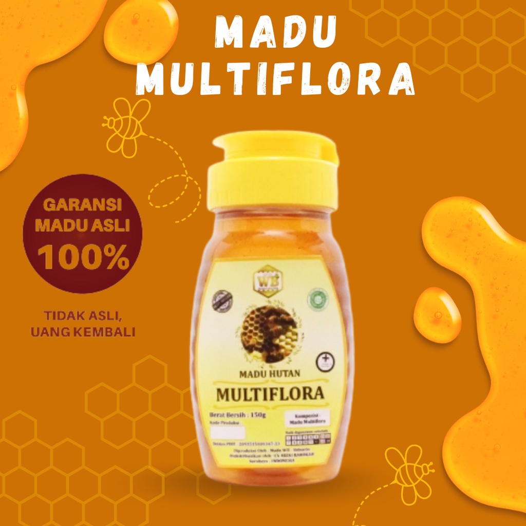 

Madu Multiflora 100% Madu Asli – 150gr