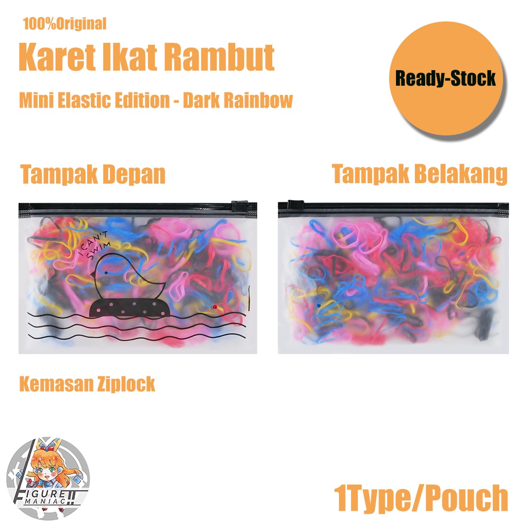 Figure Maniac - Aksesoris Rambut Karet Jepang Free Pouch Premium Import Edition