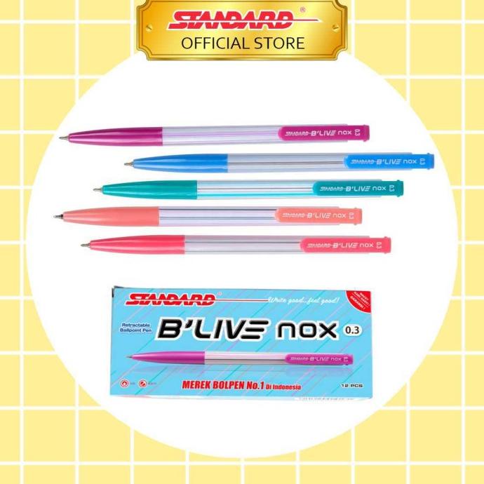 

TERBARU STANDARD PEN BLIVE NOX - BLACK 12 PCS /ALAT TULIS AESTHETIC/ALAT TULIS SEKOLAH/ALAT TULIS SET/ALAT TULIS LENGKAP/ALAT TULIS ANAK/ALAT TULIS LUCU