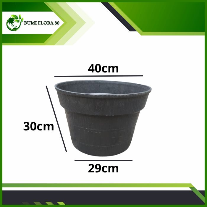 Liceriashop17 Pot Yasindo 42 Karet Anti Pecah Diameter 40Cm/Pot Anti Pecah/Pot Yasindo Karet 40Cm