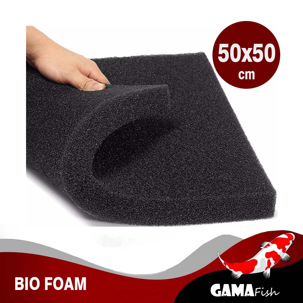 BIO FOAM SPON HITAM 50X50CM Media filter