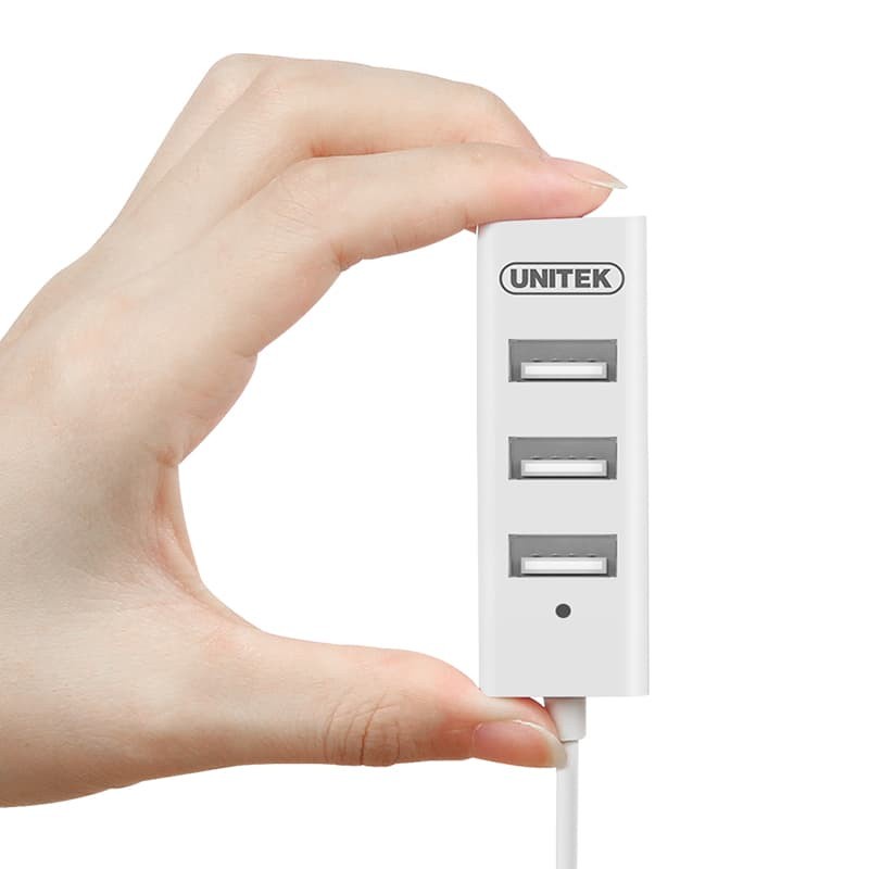 UNITEK USB HUB Y-2146 | USB HUB 2.0  4PORT WHTE 11CM CABLE (Y-2146)