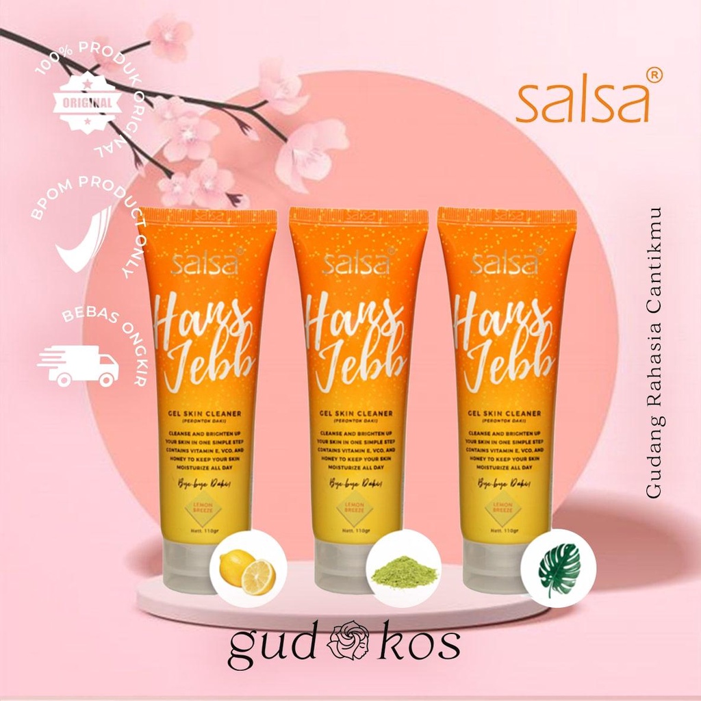 SALSA Hans Jebb Gel Skin Cleaner / Peeling Gel Lulur Tanpa Bilas