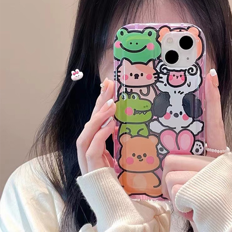 Soft Case Silikon TPU Transparan Motif Kucing Untuk IPhone 14 12 13 11 Pro XS Max XR X 8 7 6S Plus