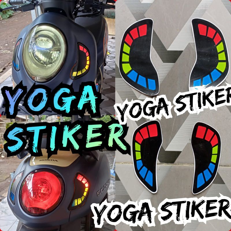 CUTTING STICKER LAMPU DEPAN BELAKANG SCOOPY 2021/2024