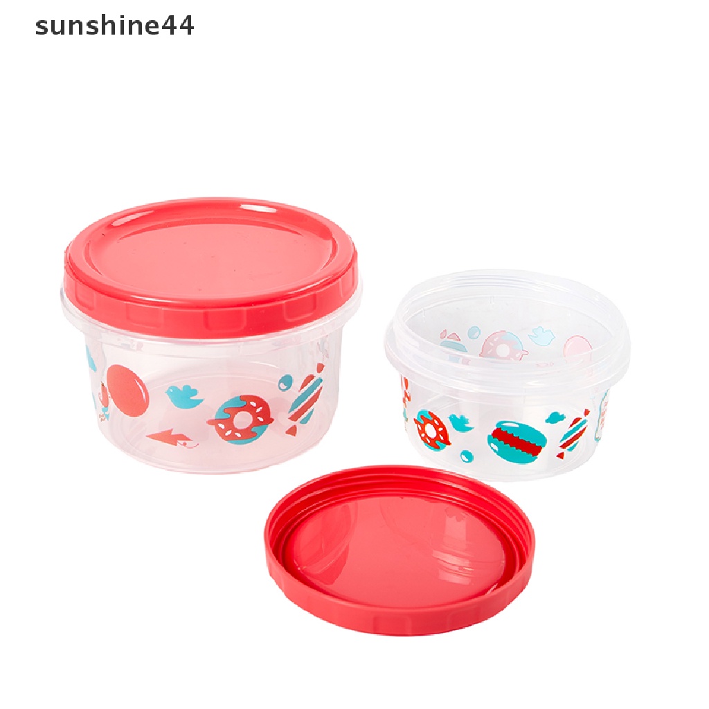 Sunshine Kotak Makan Bento Portable 250 / 500ml Motif Kartun Lucu Untuk Anak