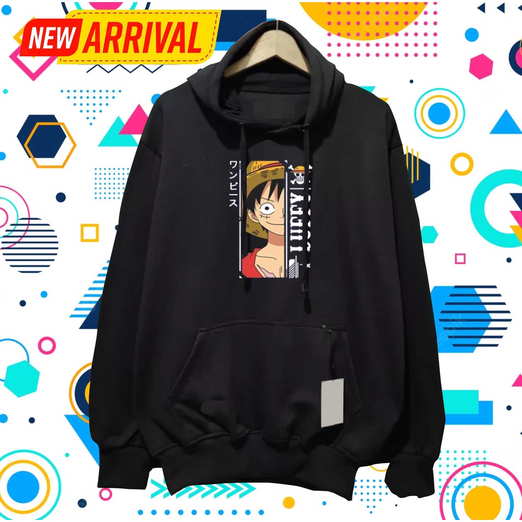 HOODIE ONE PIECE PREMIUM DISTRO ORIGINAL JAKET ONE PIECE PRIA &amp; WANITA BAHAN TEBAL