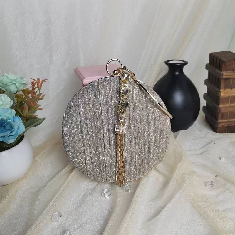 MV_Marvelouz MV111956 Tas CLUTCH Pesta Wanita Bulat Talpan Rantai terbaru 1kg bisa 2 tas supplier tas import GT1956 JT9649