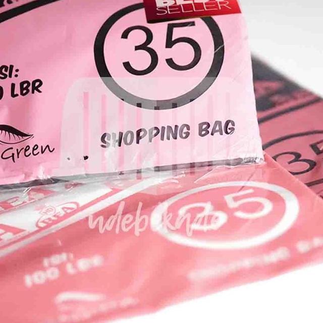 

Kantong plastik packing HD REA tanpa plong 35x50 HITAM