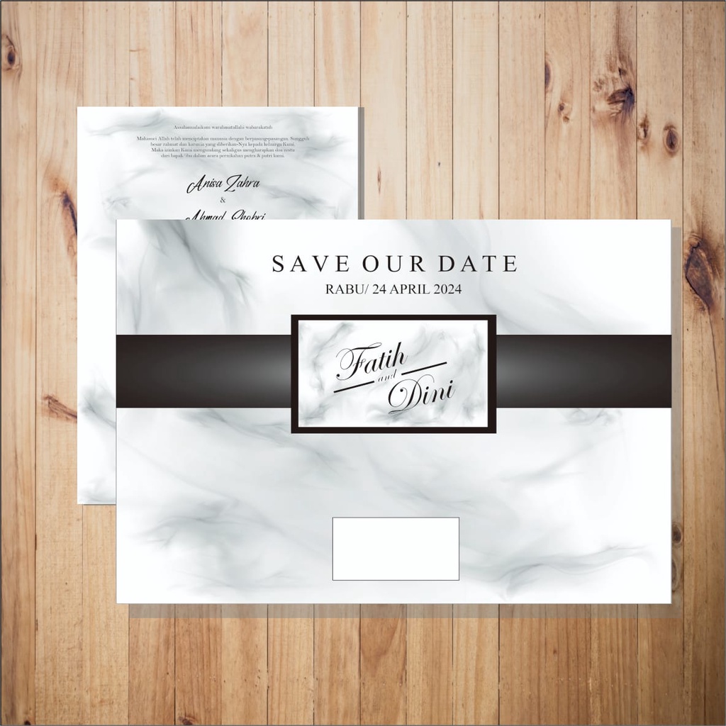 ( Undangan Tasikmalaya) Undangan Pernikahan Rustic Custom, Vintage, Cantik, ELEGAN