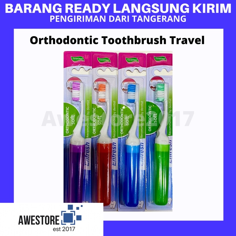 Sikat Gigi Orthodontic Behel Travel Ortho Brush Interdental Toothbrush