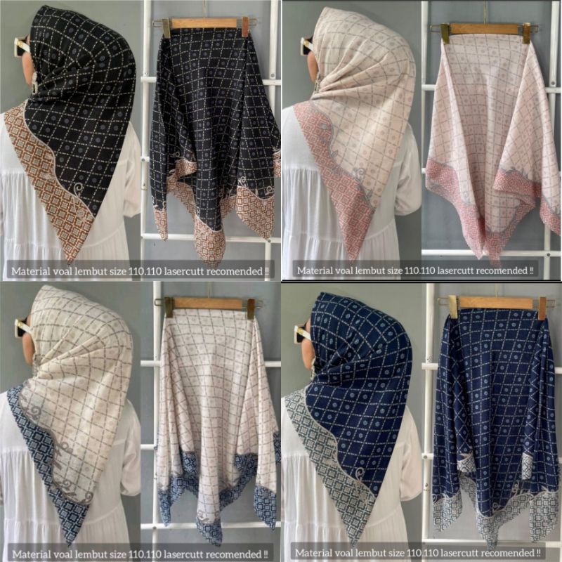 VOAL MOTIF/VOAL DEEKA/DEEKA MOTIF/HIJAB SEGIEMPAT