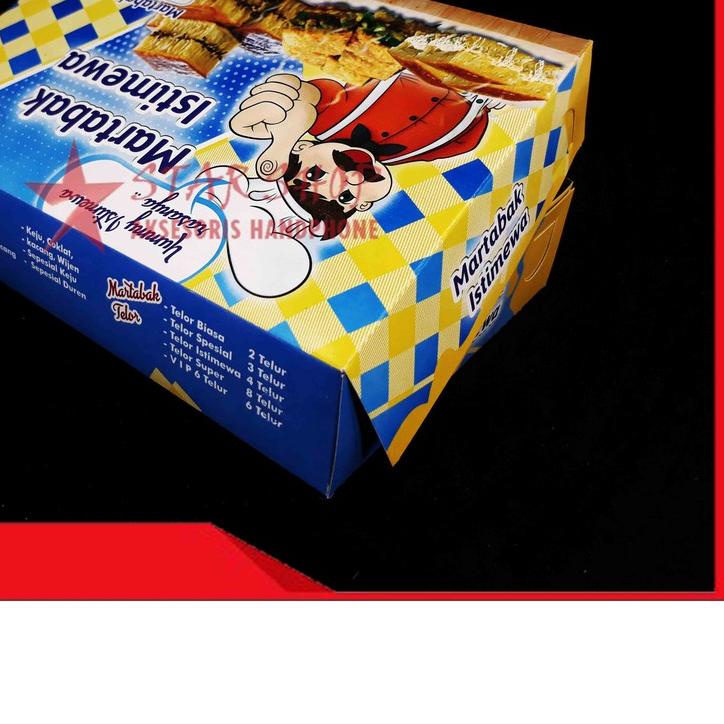 

KOTAK MARTABAK - DUS KEMASAN MAKANAN SIZE 21 X 13,5 - ISI 100 PCS
