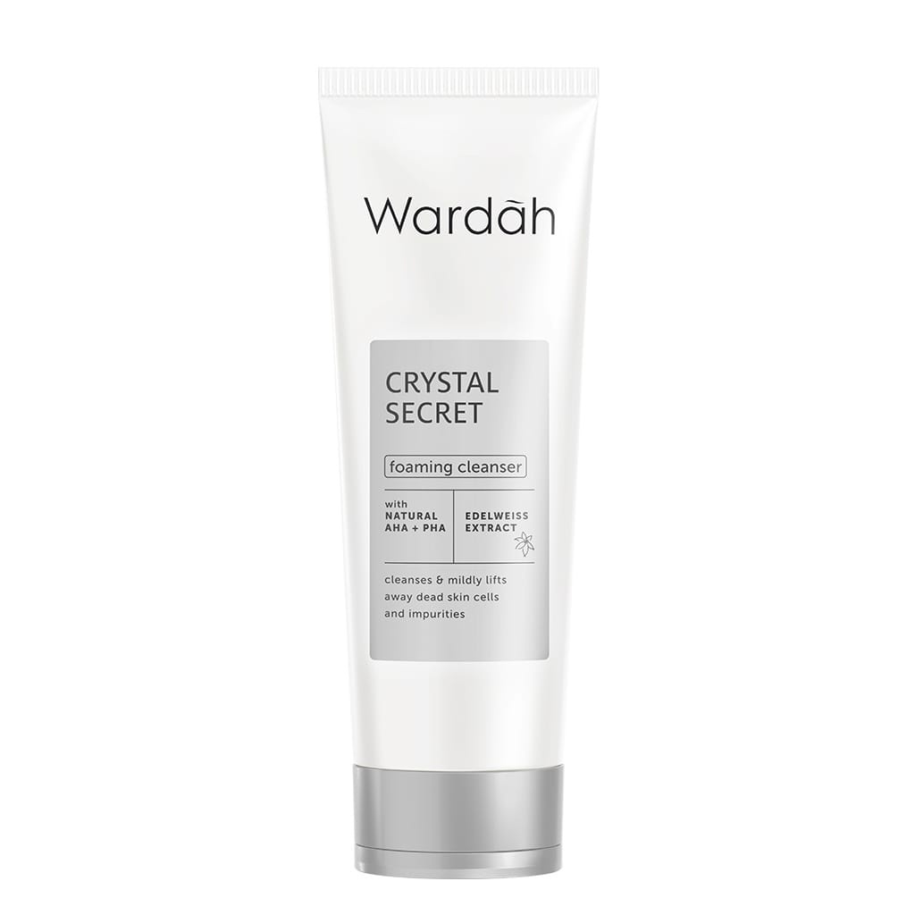 Wardah Crystal Secret Foaming Cleanser with Natural AHA+PHA 100 ml