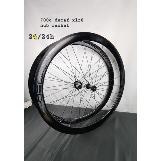 WHEELSET DECAF XLR8 RACHET 700c 24h