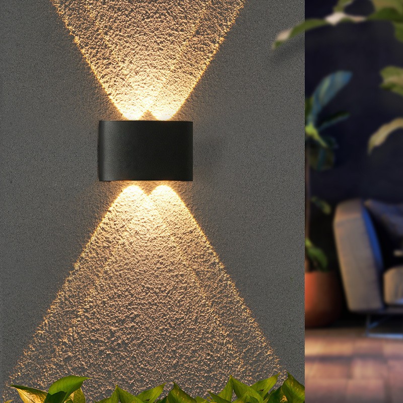 Outdoor COB Garden Wall Lamp 2W 4W 6W 8W Lampu Dinding LED Minimalis Temptel Lamp Cocok untuk Dinding