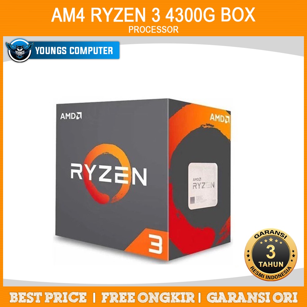Processor AMD AM4 Ryzen 3 4300G Box | with Radeon Graphics AM4 Renoir