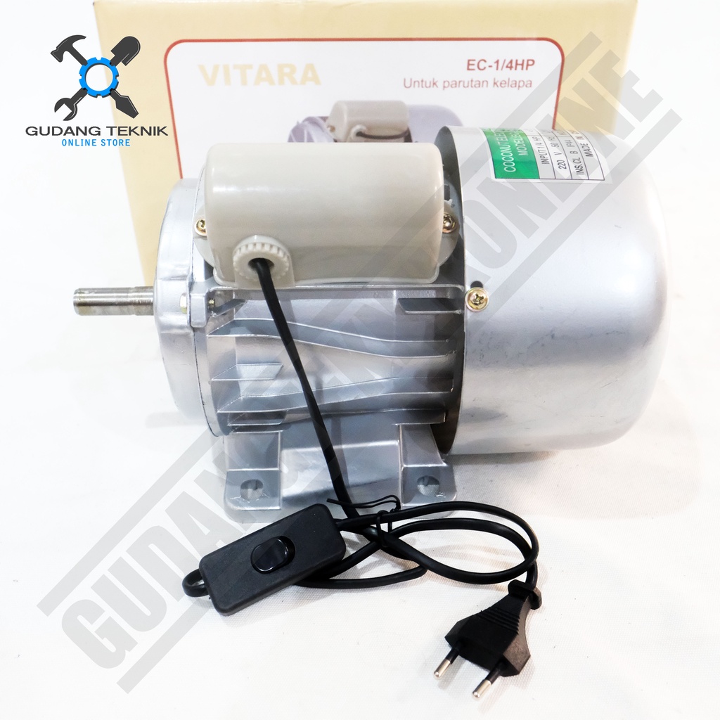 DINAMO Mesin Parutan Kelapa SPICA VITARA 1/4HP 220V / Motor Dinamo Parutan Kelapa LISTRIK Serbaguna 0.25HP