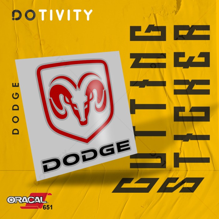 

Cutting Sticker DODGE 2 Colors