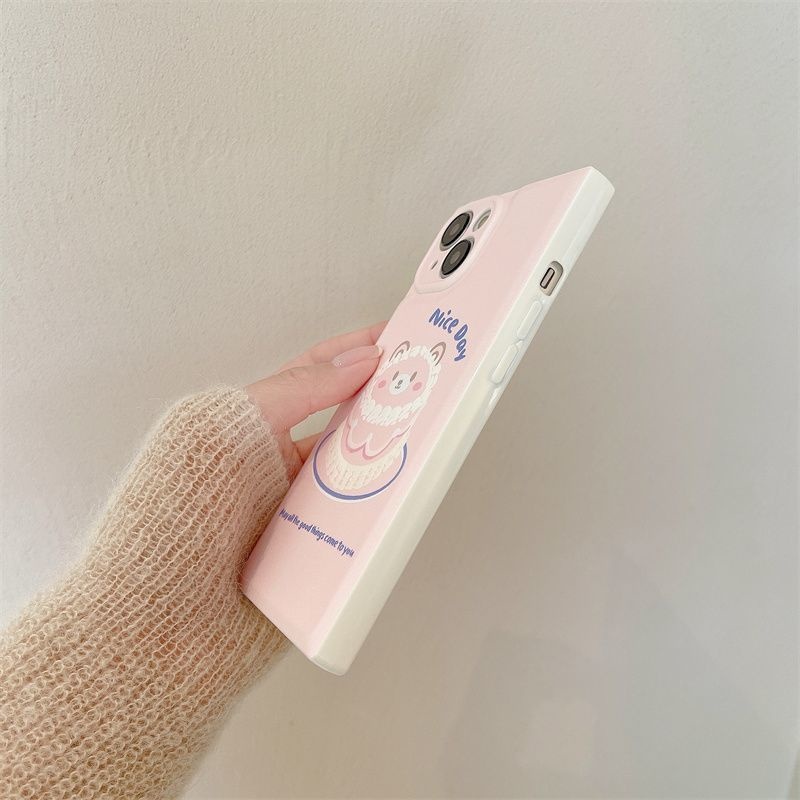 Case Desain Kue Beruang Untuk IPhone 12 13 14 11 Pro Max Ttghg