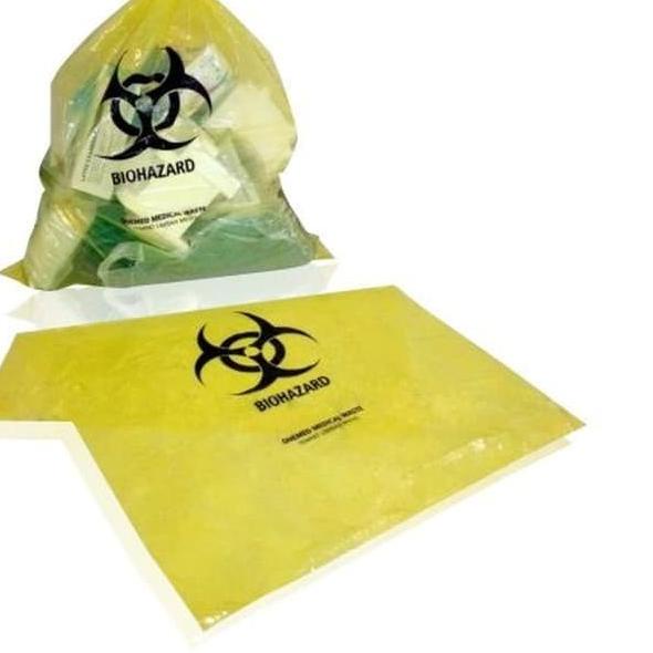 

Kantong Plastik BioHazard 60x80cm pak isi 50