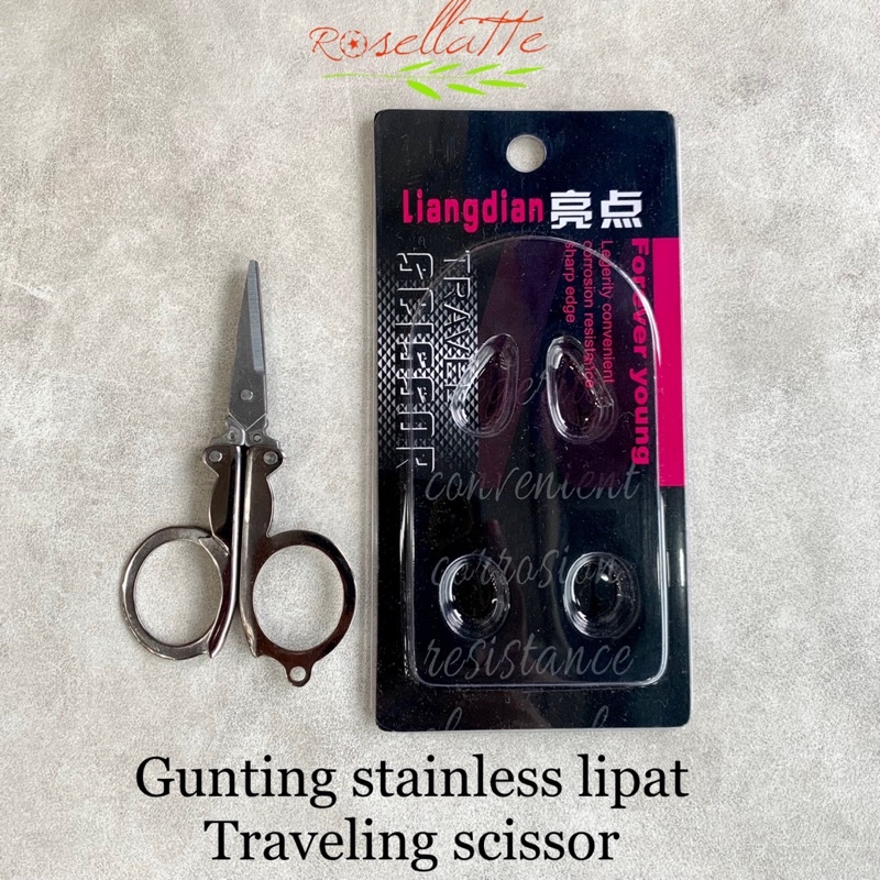 

TRAVELING SCISSOR GUNTING LIPAT STAINLESS