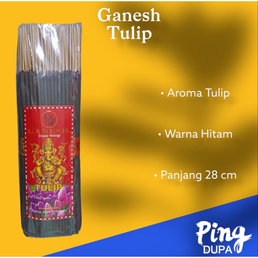 Dupa Bali Tulip Ganesh Dupa Wangi Incences Sticks Abu Tidak Panas Produksi Ratna Jaya Pratama