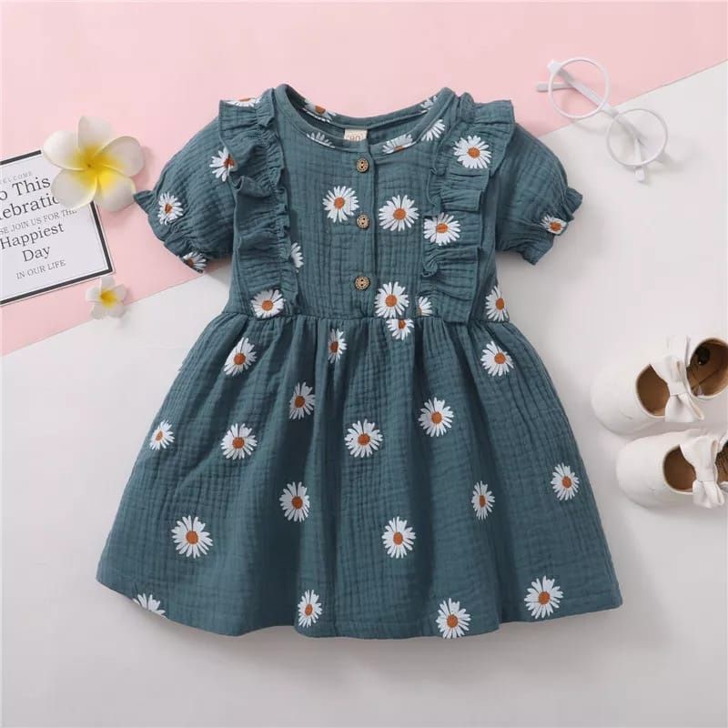 Dress Mariposa Flower Daisy 1-3 Tahun