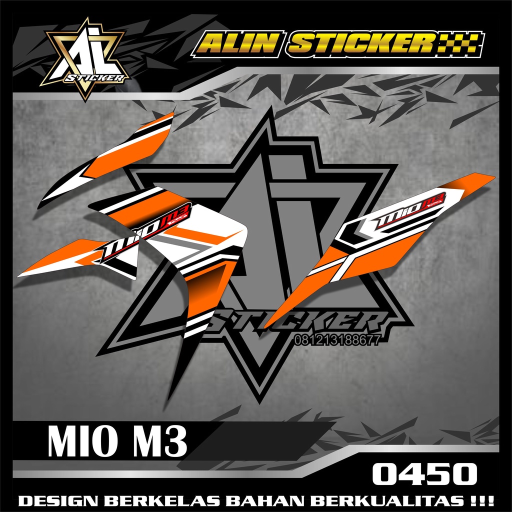 0450 STRIPING MIO M3 VARIASI RACING SEMI FULL