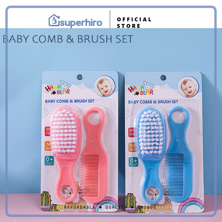 Sisir Bayi Hair Brush And Comb Set Baby 2 in 1