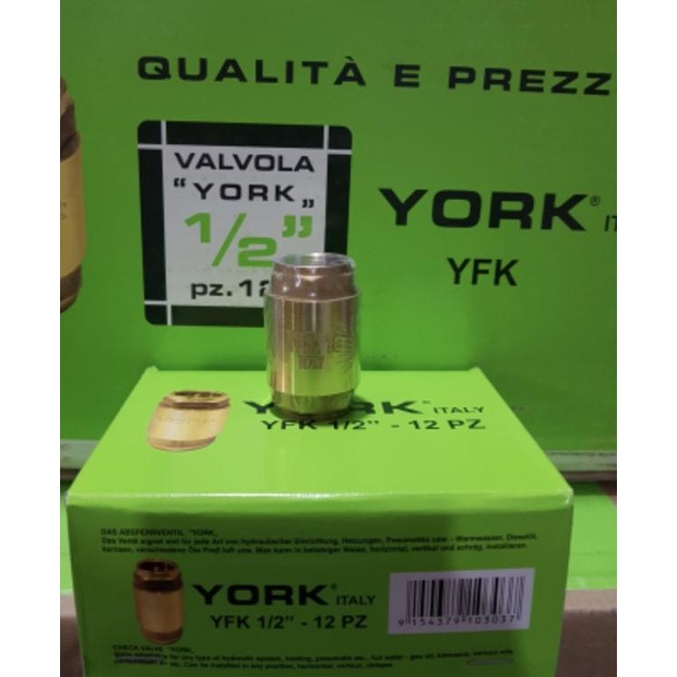 Tusen Klep York YFK 1/2" Full Kuningan (Spare Part Pompa Air)