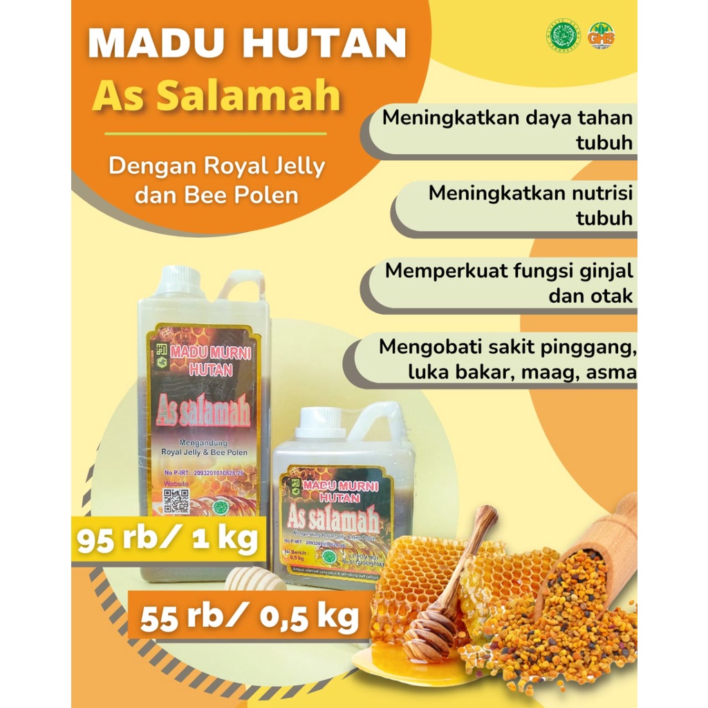 

Madu Murni Hutan As Salamah 1kg / 500gram