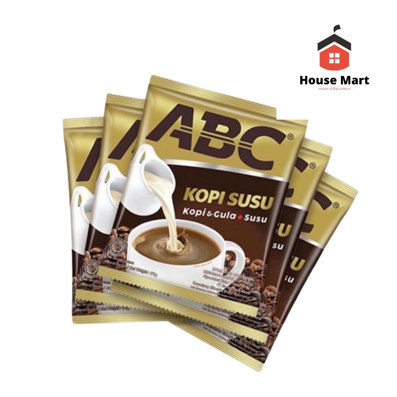 Kopi Susu ABC 1 Renceng isi 10 Pcs