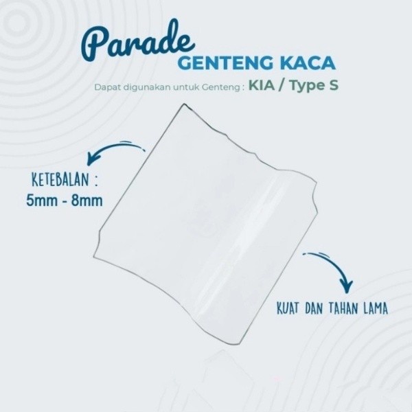 Genteng kaca KIA 5mm